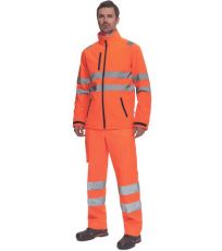 Pánska HI-VIS softshellová bunda MURCIA Cerva oranžová