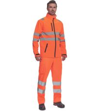 Pánska HI-VIS softshellová bunda MURCIA Cerva oranžová