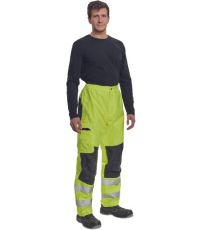 Pánske pracovné HI-VIS nohavice TICINO Cerva žltá