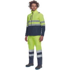 Pánska HI-VIS softshellová bunda GRANADA Cerva žltá/navy