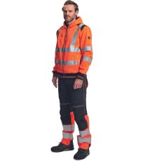 Pracovná mikina HI-VIS KNOXFIELD HVPS Cerva oranžová