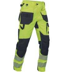 Pánske pracovné nohavice HI-VIS SHELDON HV Cerva žltá