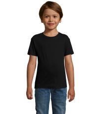 Detské tričko REGENT FIT KIDS SOĽS Deep black