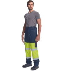 Multinormné nohavice HI-VIS TAP PM HV Cerva žltá/navy