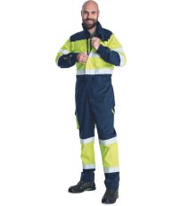 Multinormná kombinéza HI-VIS STROKE FR HV Cerva žltá/navy