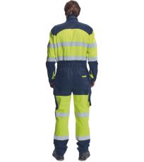 Multinormná kombinéza HI-VIS PICK PM HV Cerva žltá/navy