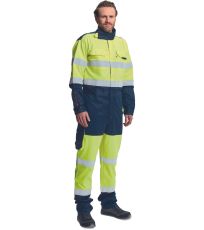 Multinormná kombinéza HI-VIS PICK PM HV Cerva žltá/navy