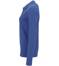 Dámske polo tričko dlhý rukáv PERFECT LSL WOMEN SOĽS Royal blue