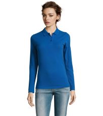 Dámske polo tričko dlhý rukáv PERFECT LSL WOMEN SOĽS Royal blue