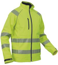 Pánska softshellová bunda HI-VIS SHELDON HV Cerva žltá