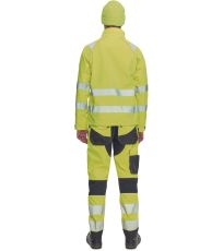 Pánska softshellová bunda HI-VIS SHELDON HV Cerva žltá